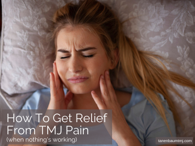 relief from tmj pain, injections for TMJ, dr tanenbaum nyc, nyc tmj dentist, nyc tmj doctor