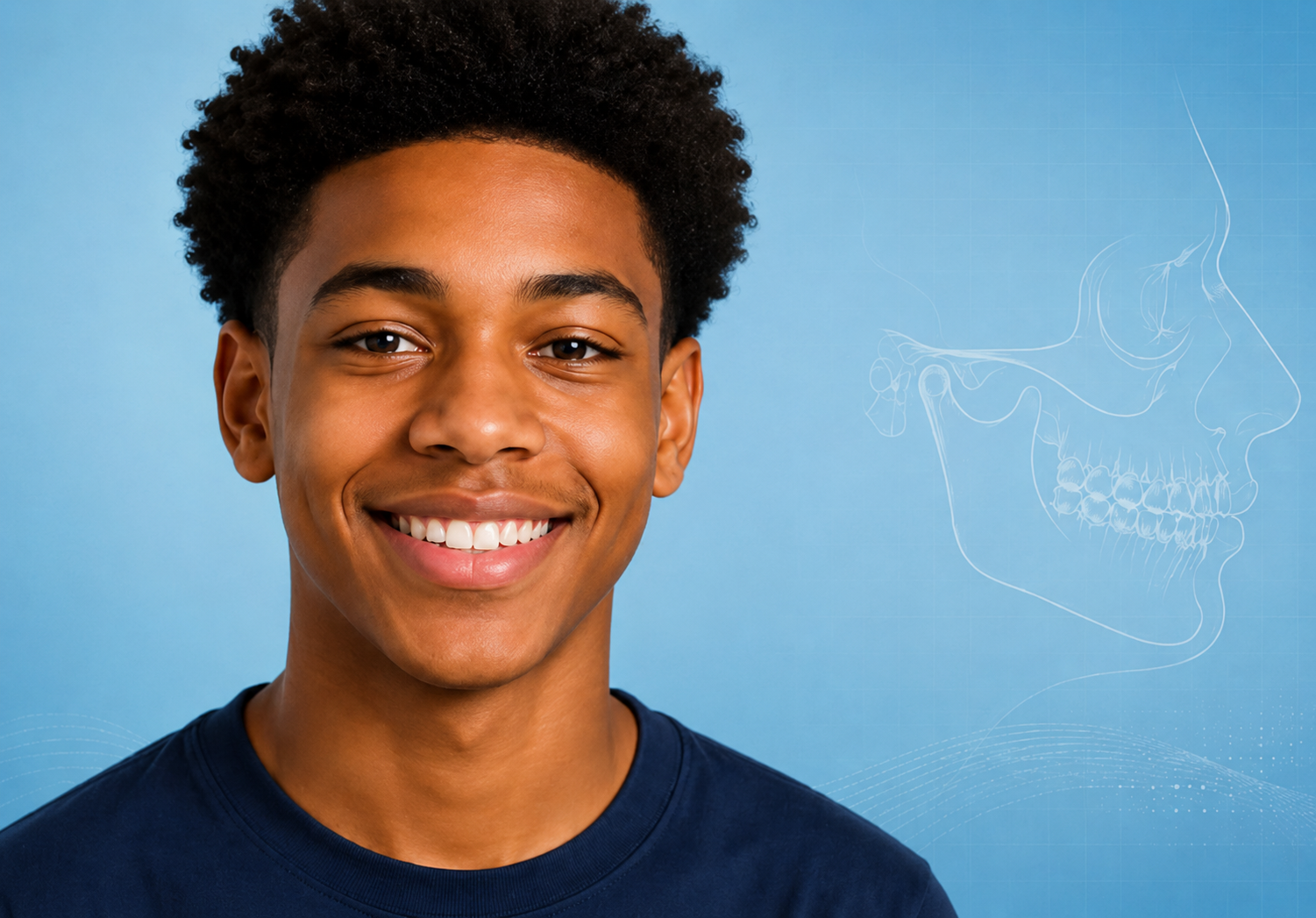 Teen Boy Smiling, Representing Jaw Pain Evaluation in Adolescents
