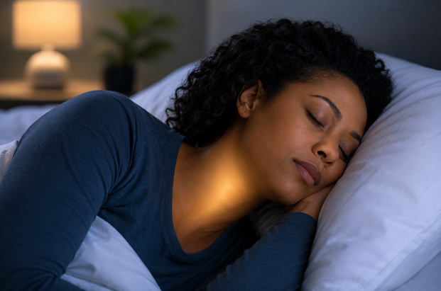 Woman Sleeping Peacefully, Supporting a Healthy Airway